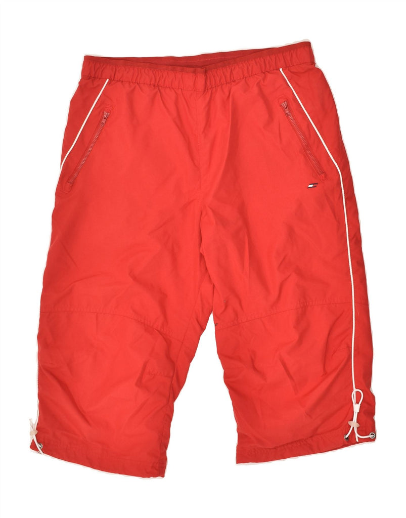 TOMMY HILFIGER Mens Sport Shorts Medium Red Polyester | Vintage Tommy Hilfiger | Thrift | Second-Hand Tommy Hilfiger | Used Clothing | Messina Hembry 