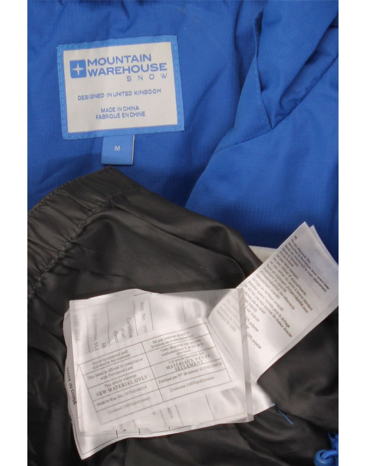 Mountain Warehouse Mens Windbreaker Jacket UK 38 Medium Blue Colourblock