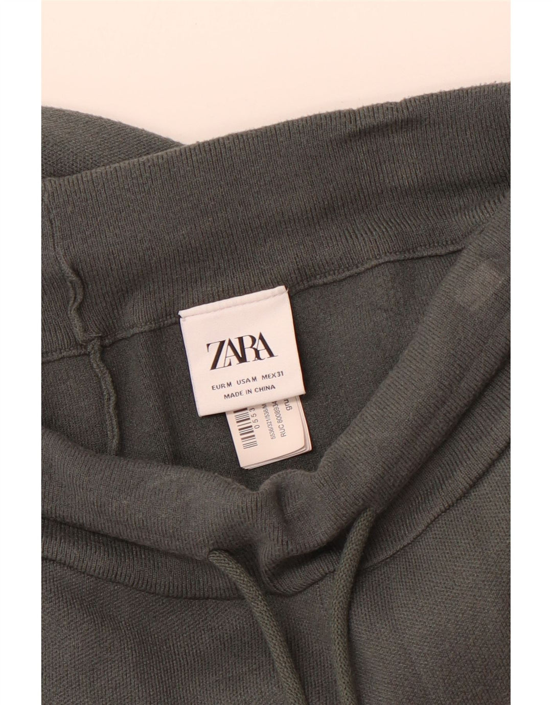 ZARA Mens Tracksuit Trousers Joggers Medium  Grey Viscose