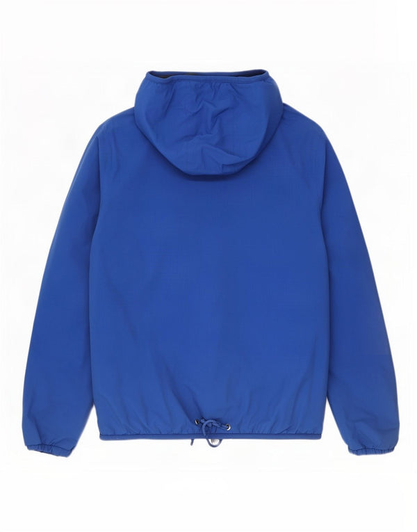 K-Way Boys Hooded Tracksuit Top Jacket 15-16 Years Large Blue Polyamide