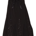 Per Una Womens Regular Maxi Skirt UK 12 Medium W28 Black Polyamide