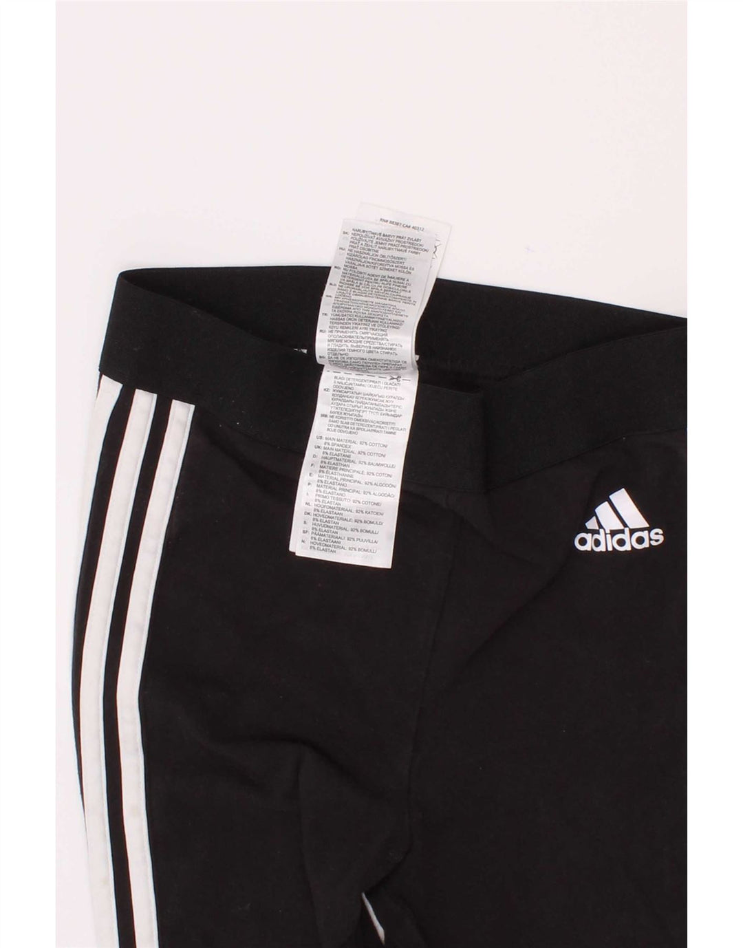 Adidas Girls Leggings 2-3 Years Black Cotton