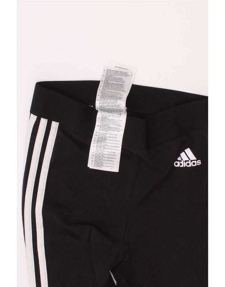 Adidas Girls Leggings 2-3 Years Black Cotton
