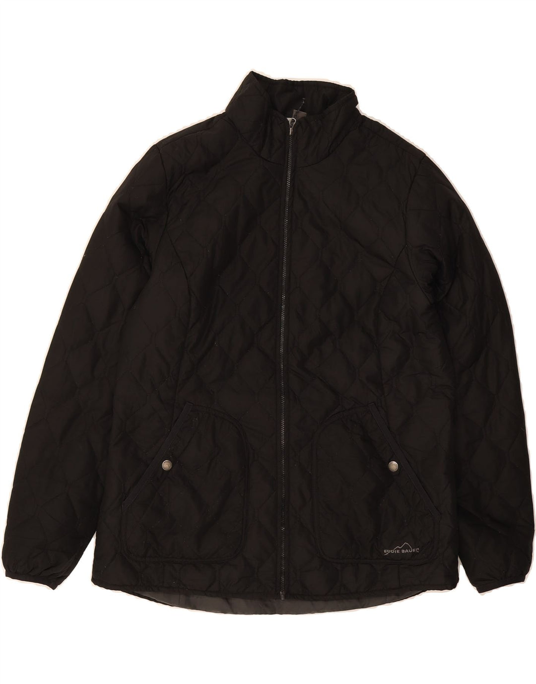 EDDIE BAUER Womens Quilted Jacket UK 16 Large Black Polyester Vintage Eddie Bauer and Second-Hand Eddie Bauer from Messina Hembry 