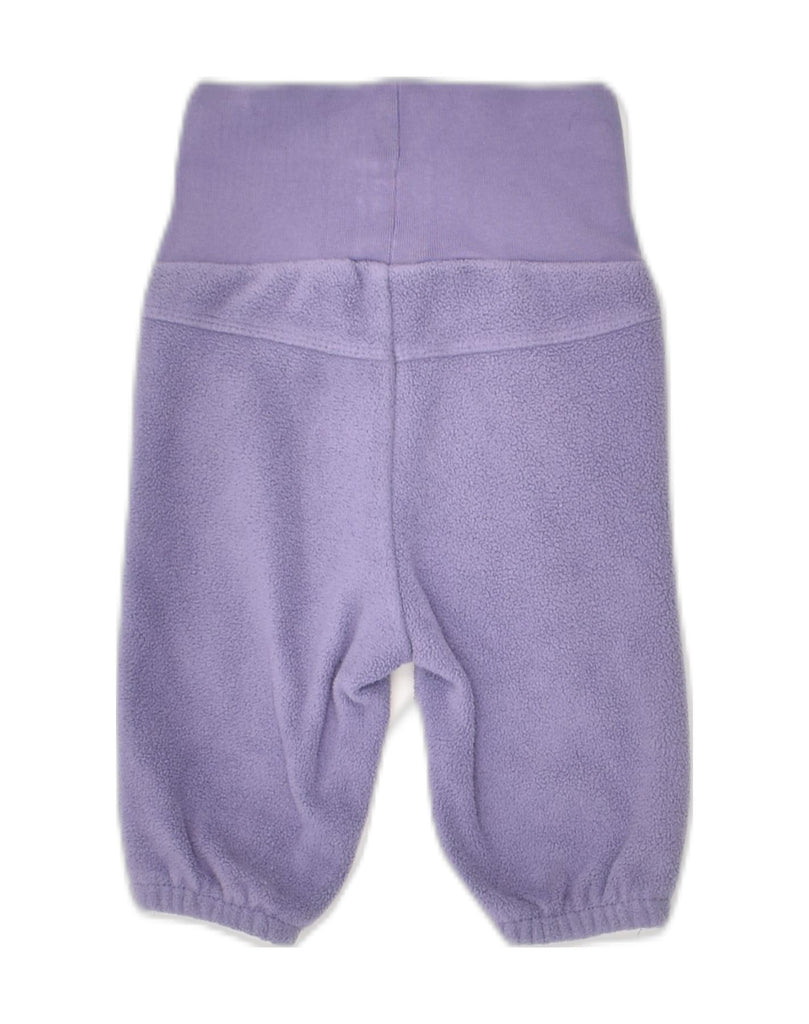 S.OLIVER Baby Girls High Waist Fleece Trousers 0-3 Months Purple Cotton | Vintage S.Oliver | Thrift | Second-Hand S.Oliver | Used Clothing | Messina Hembry 