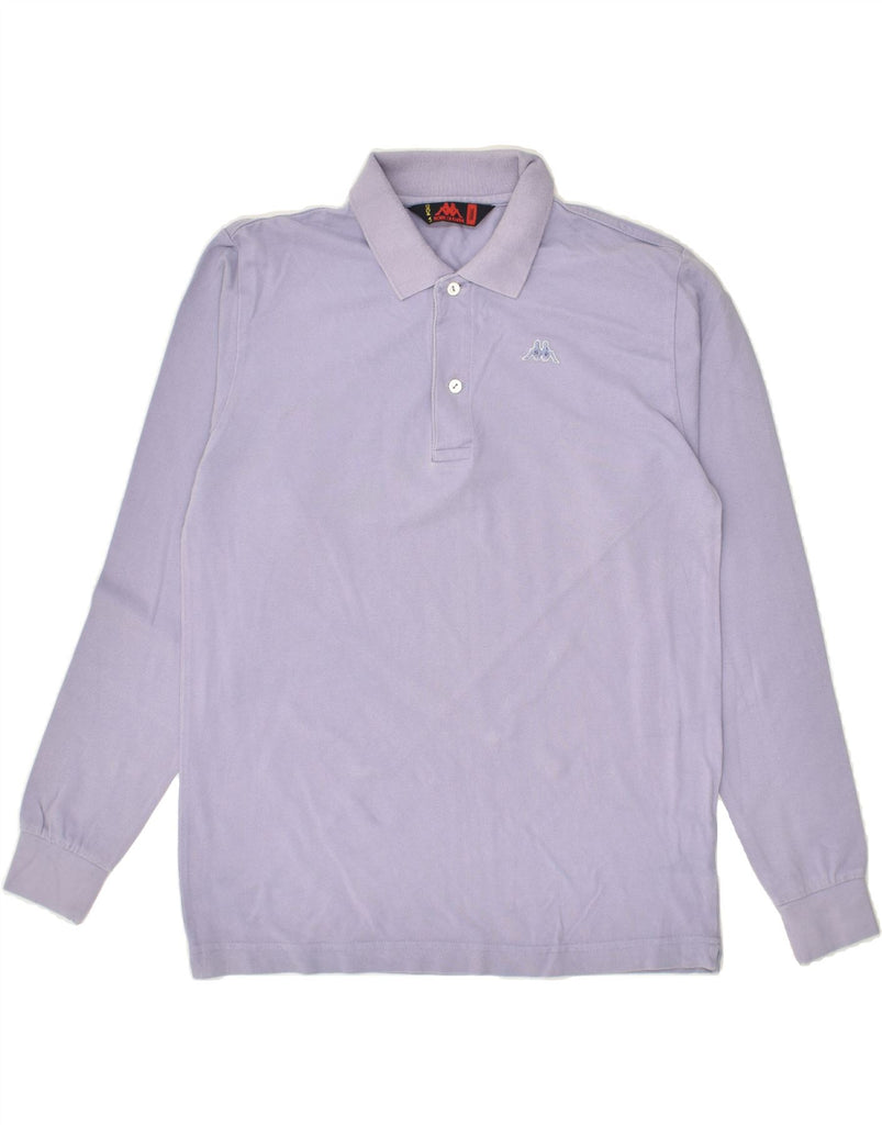 KAPPA Mens Long Sleeve Polo Shirt Small Purple Cotton | Vintage Kappa | Thrift | Second-Hand Kappa | Used Clothing | Messina Hembry 