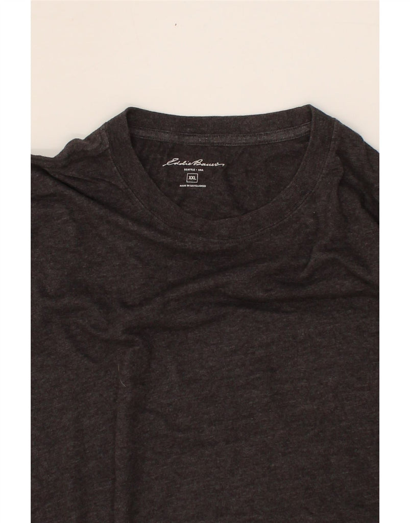 EDDIE BAUER Mens Seattle T-Shirt Top 2XL Grey Cotton Vintage Eddie Bauer and Second-Hand Eddie Bauer from Messina Hembry 
