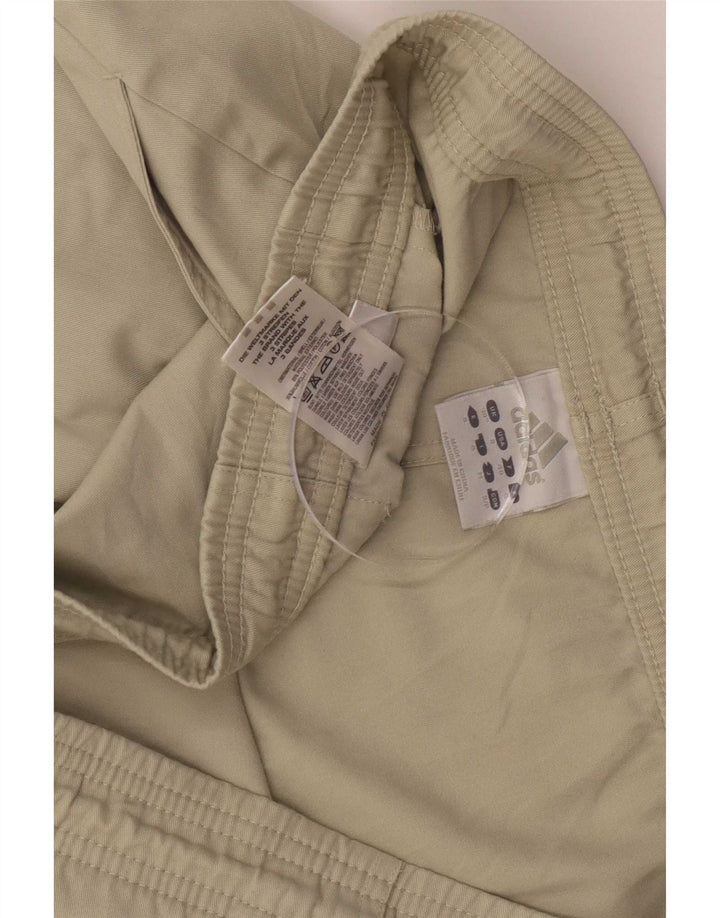 Adidas Mens Sport Shorts Small Beige Polyester