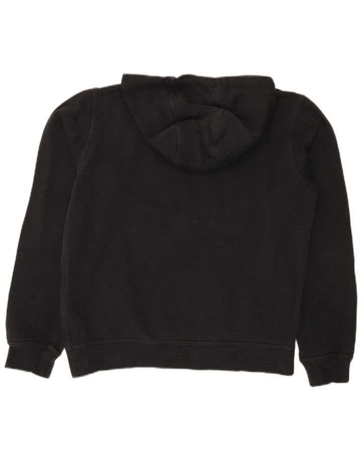 Nike Mens Hoodie Jumper Medium Black Cotton