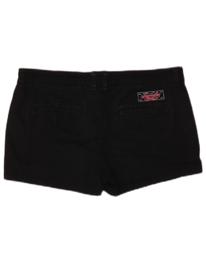Superdry Womens Hot Pants Small W32 Black Cotton