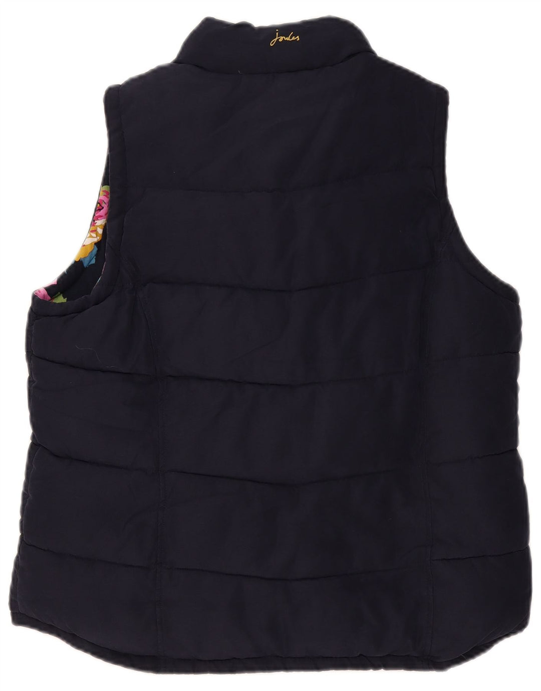 Joules Womens Padded Gilet UK 18 XL Navy Blue Polyester