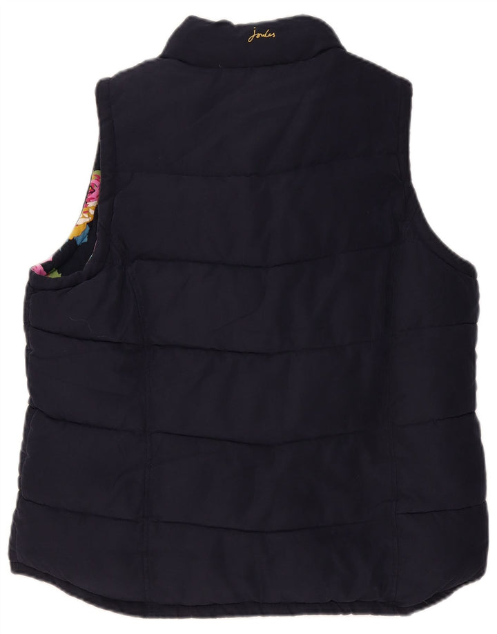 Joules Womens Padded Gilet UK 18 XL Navy Blue Polyester