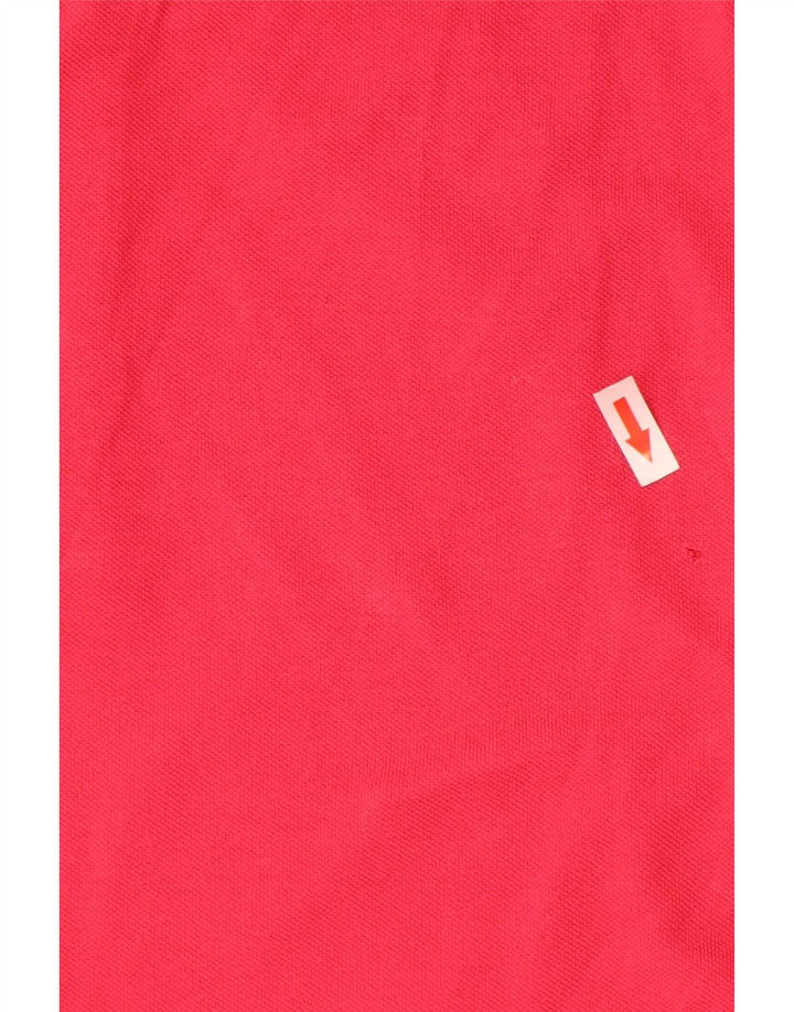 Kappa Mens Polo Shirt Medium Pink Cotton