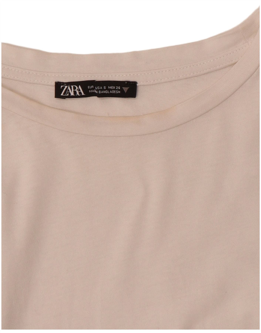 Zara Womens T-Shirt Top UK 10 Small White