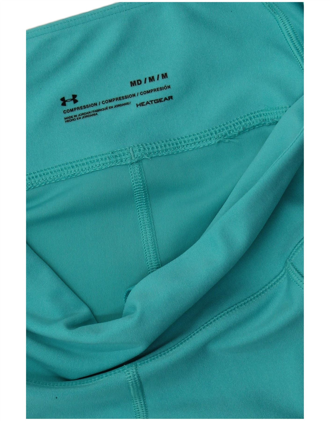 Under Armour Womens Heat Gear Leggings UK 12 Medium  Turquoise