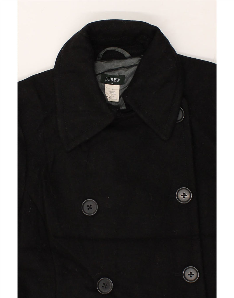 J. CREW Womens Pea Coat UK 14 Medium Black Wool | Vintage J. Crew | Thrift | Second-Hand J. Crew | Used Clothing | Messina Hembry 