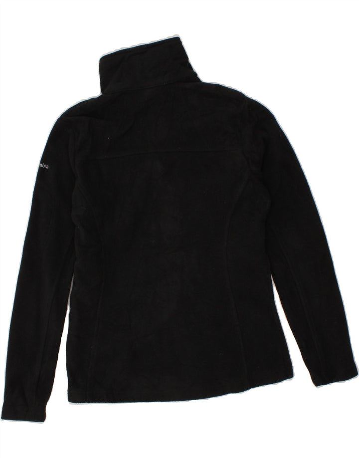 COLUMBIA Womens Fleece Jacket UK 10 Small Black Cotton Vintage Columbia and Second-Hand Columbia from Messina Hembry 