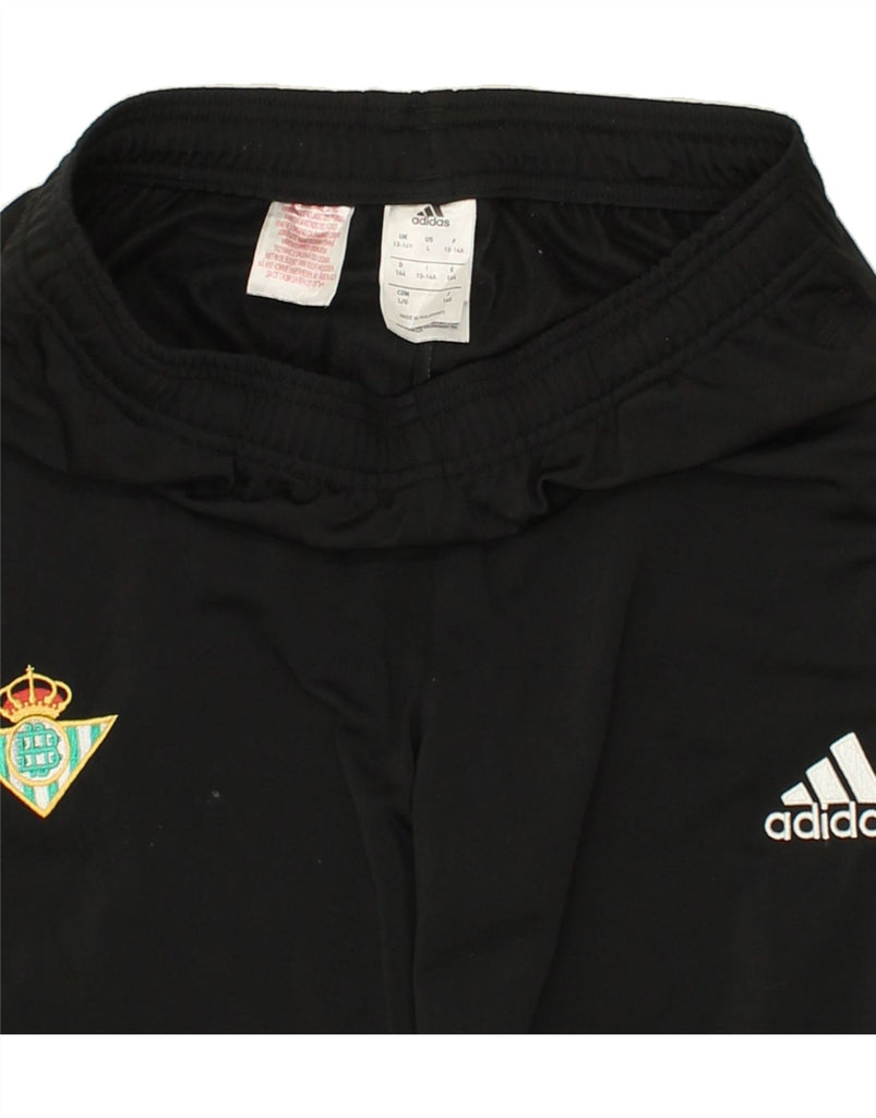 ADIDAS Boys Tracksuit Trousers 13-14 Years Black | Vintage Adidas | Thrift | Second-Hand Adidas | Used Clothing | Messina Hembry 