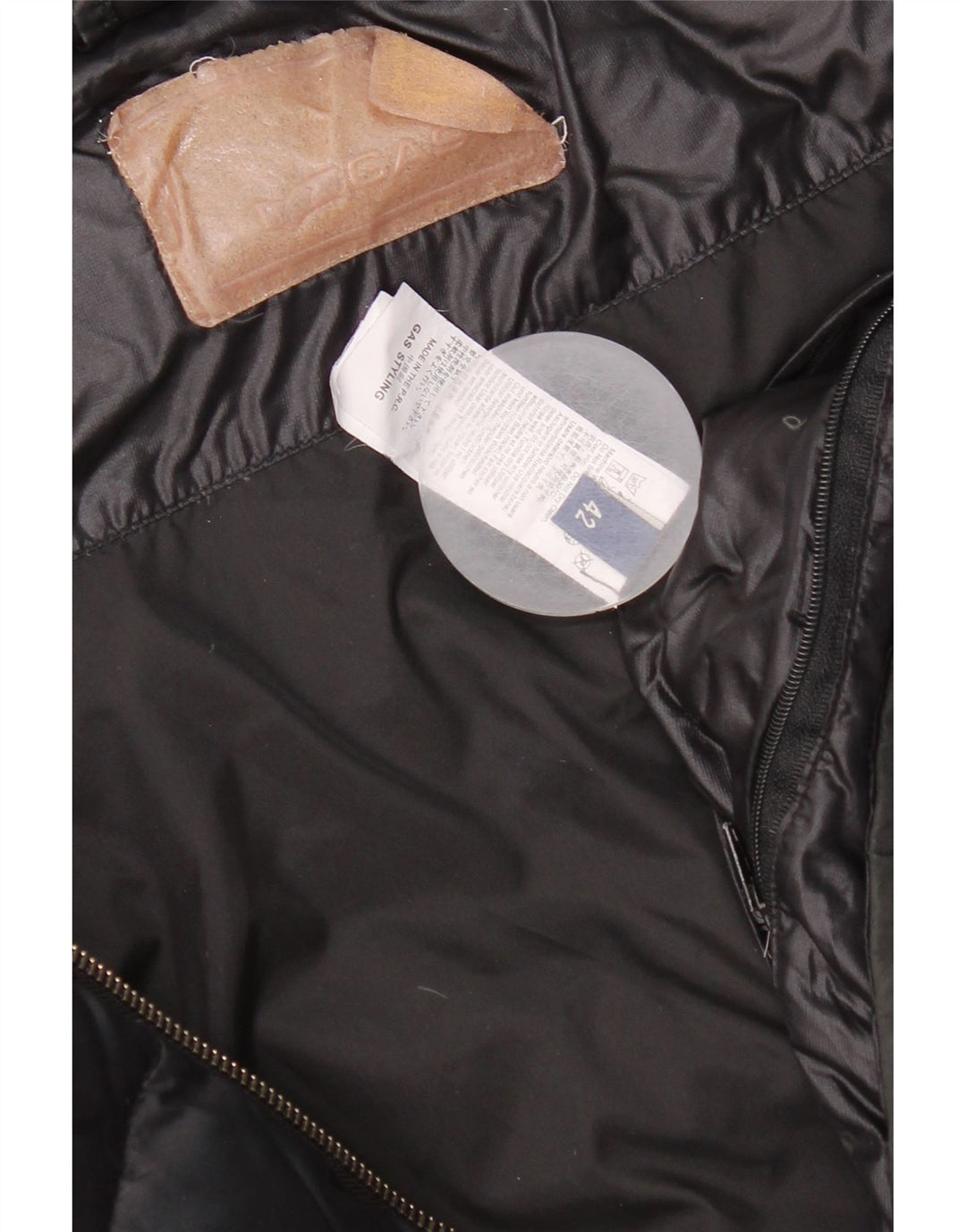 Gas Womens Padded Jacket IT 42 Medium Black Polyamide