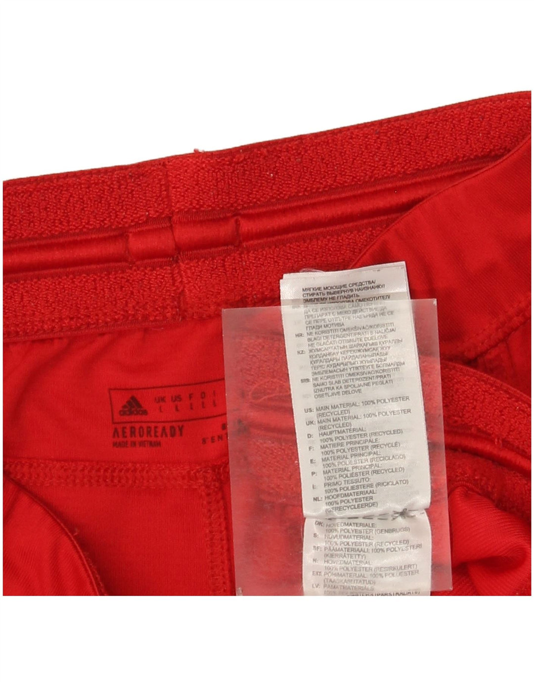 Adidas Mens Aeroready Sport Shorts Large  Red Polyester