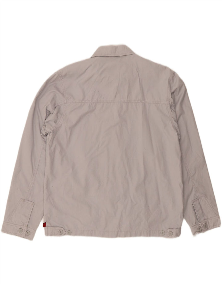 BEN SHERMAN Mens Bomber Jacket UK 38 Medium Grey Cotton
