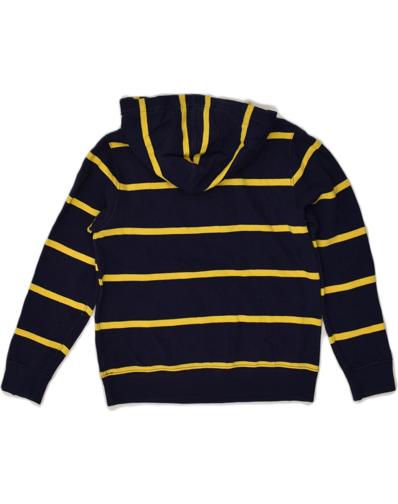 POLO RALPH LAUREN Boys Hoodie Jumper 14-15 Years Large Navy Blue Striped | Vintage Polo Ralph Lauren | Thrift | Second-Hand Polo Ralph Lauren | Used Clothing | Messina Hembry 