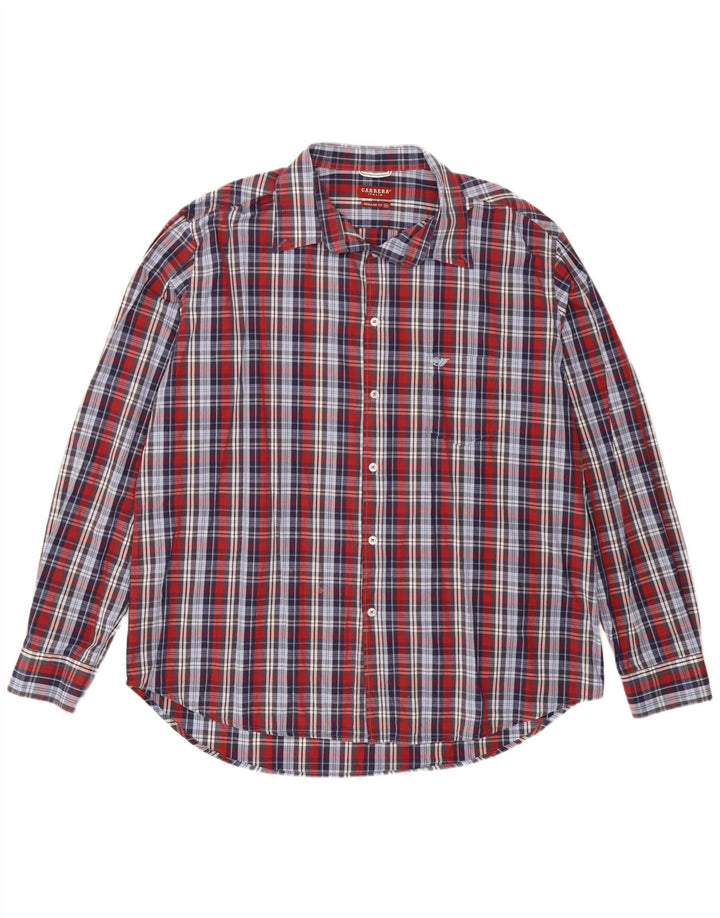 Carrera Mens Regular Fit Shirt 3XL Multicoloured Check Cotton