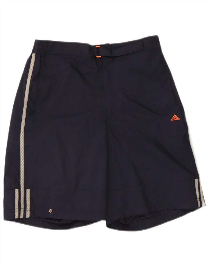 Adidas Mens Sport Shorts Small  Navy Blue Polyester