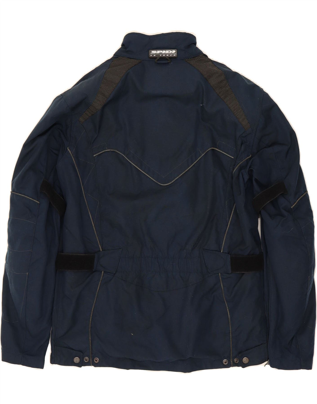 SPIDI Mens Motorcycle Racer Jacket UK 40 Large Navy Blue Polyamide Vintage Spidi and Second-Hand Spidi from Messina Hembry 