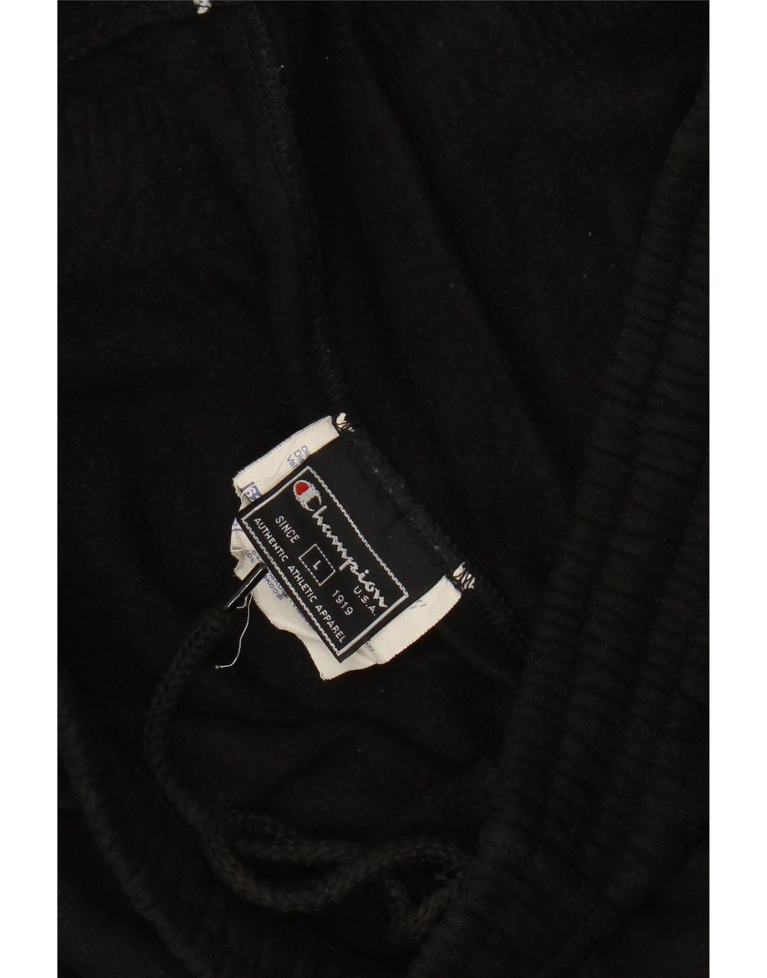 Champion Mens Tracksuit Trousers Joggers Large Black Cotton