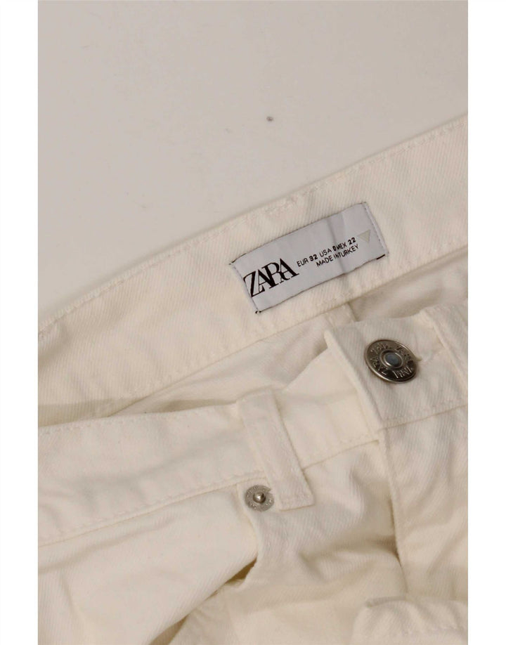 Zara Womens Straight Jeans EU 32 2XS W22 L31 White