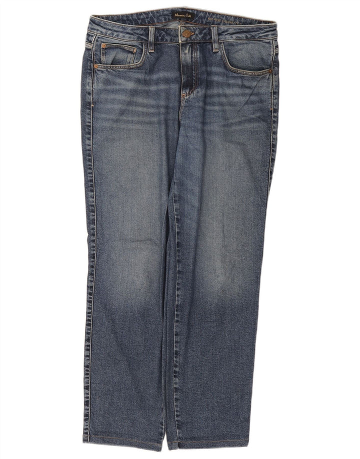 Massimo Dutti Womens Cigarette Straight Jeans EU 42 Large W32 L27 Blue