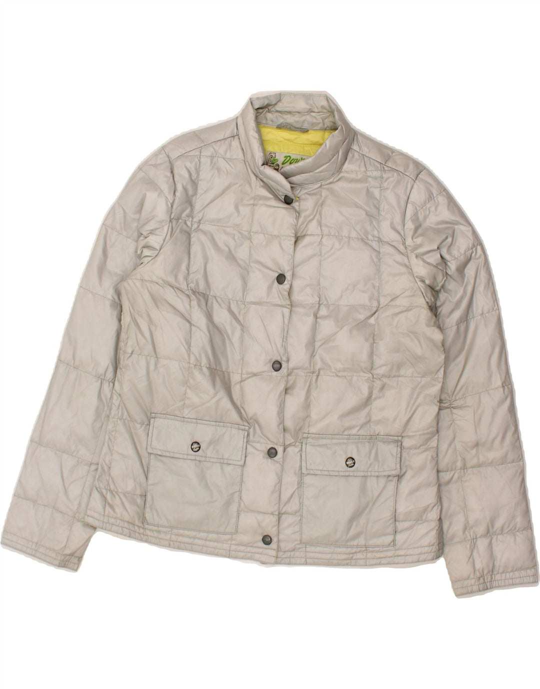 EDDIE BAUER Womens Padded Jacket UK 16 Large Beige Nylon Vintage Eddie Bauer and Second-Hand Eddie Bauer from Messina Hembry 