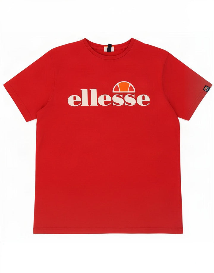 Ellesse Mens Graphic T-Shirt Top Large Red