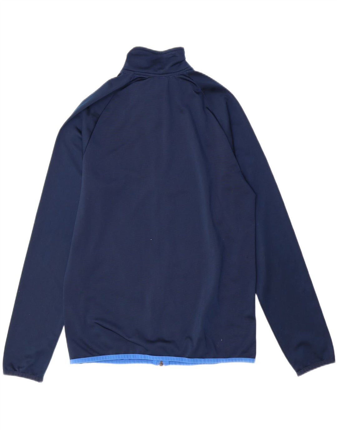 ADIDAS Boys Tracksuit Top Jacket 13-14 Years Large Navy Blue Colourblock Vintage Adidas and Second-Hand Adidas from Messina Hembry 