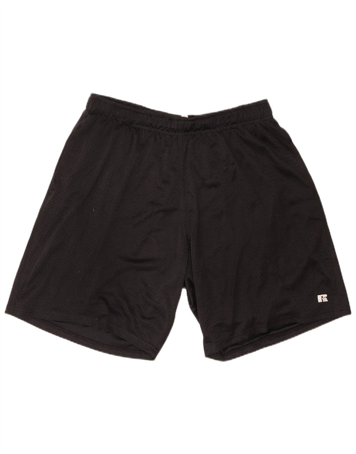 RUSSELL ATHLETIC Mens Sport Shorts XL  Black Polyester