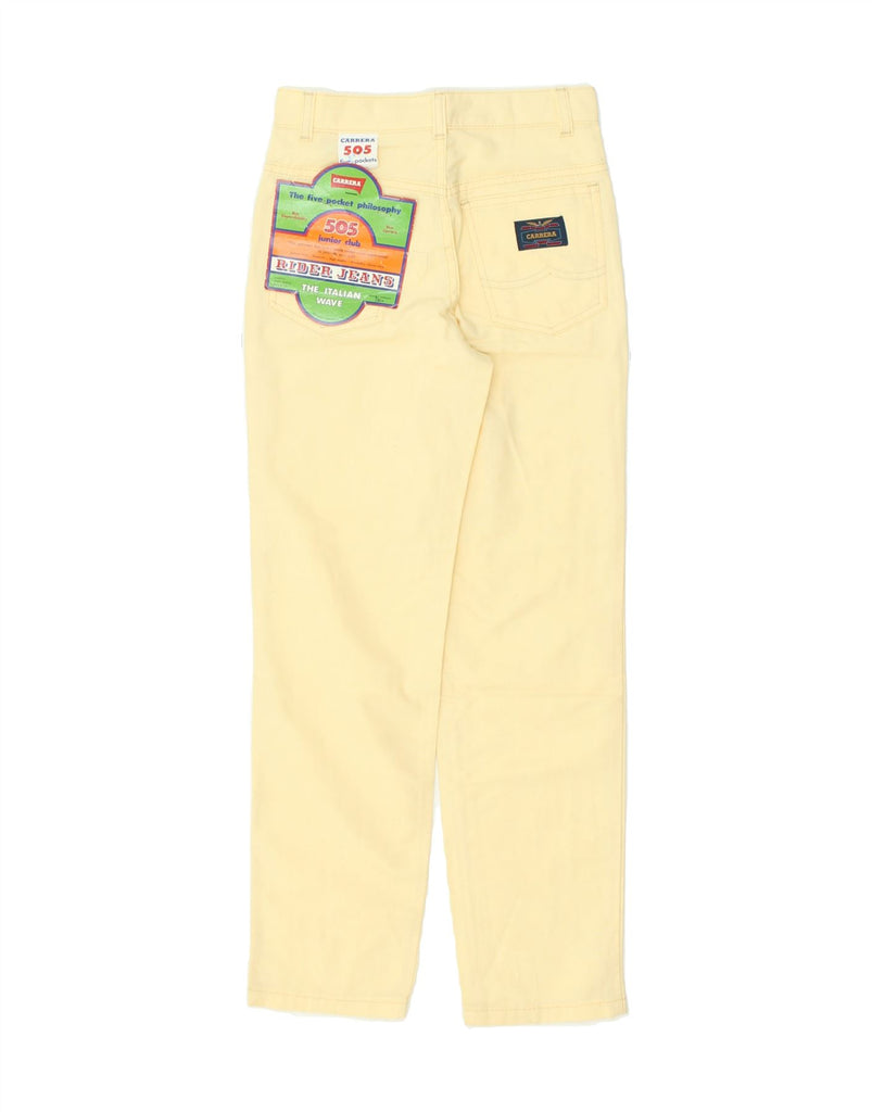 CARRERA Boys Straight Jeans 7-8 Years W24 L25 Yellow Cotton | Vintage Carrera | Thrift | Second-Hand Carrera | Used Clothing | Messina Hembry 