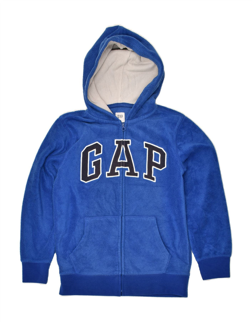 GAP Boys Graphic Hooded Fleece Jacket 10-11 Years Large Blue | Vintage Gap | Thrift | Second-Hand Gap | Used Clothing | Messina Hembry 