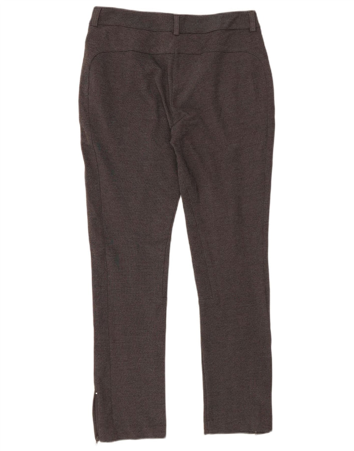 ELLESSE Womens Slim Chino Trousers IT 42 Medium W28 L27 Grey Rayon