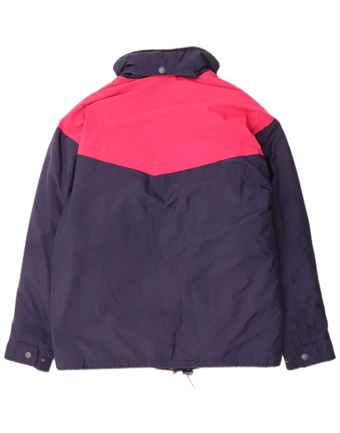Ciesse Piumini Mens Hooded Ski Jacket IT 48 Medium Navy Blue Colourblock