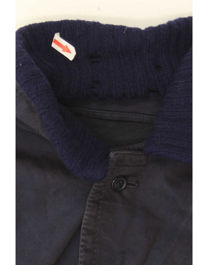 Zenith Mens Overcoat UK 40 Large Navy Blue