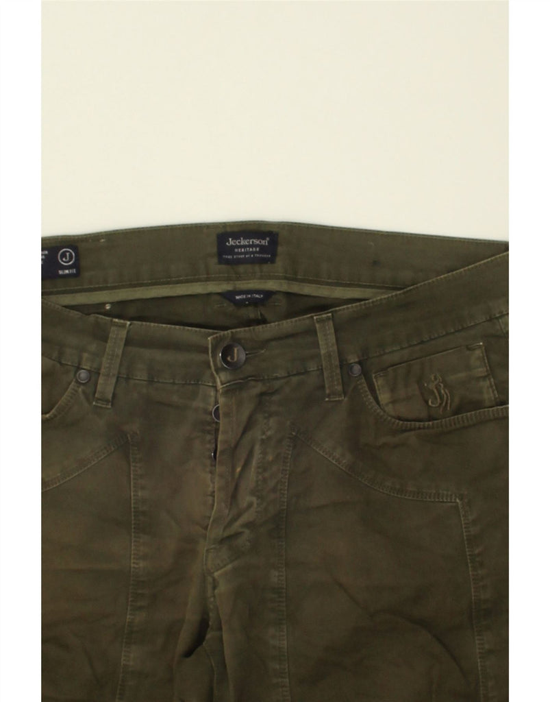 JACK & JONES Mens Slim Fit Casual Trousers W33 L32 Green | Vintage Jack & Jones | Thrift | Second-Hand Jack & Jones | Used Clothing | Messina Hembry 