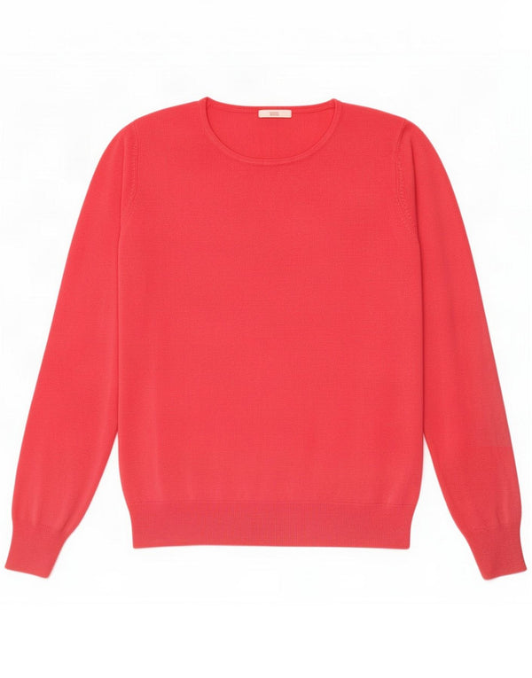Marks & Spencer Womens Boat Neck Jumper Sweater UK 22 3XL Pink Acrylic