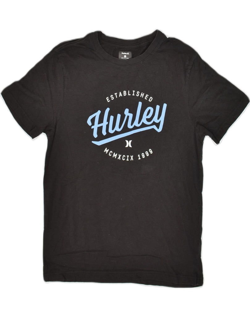 HURLEY Mens Graphic T-Shirt Top Medium Black Cotton | Vintage Hurley | Thrift | Second-Hand Hurley | Used Clothing | Messina Hembry 