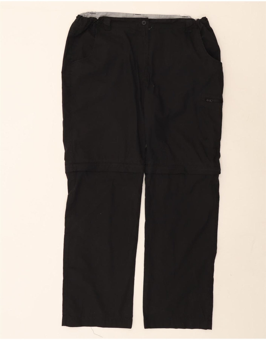 MOUNTAIN WAREHOUSE Womens Cargo Trousers UK 16 Large W36 L30 Black