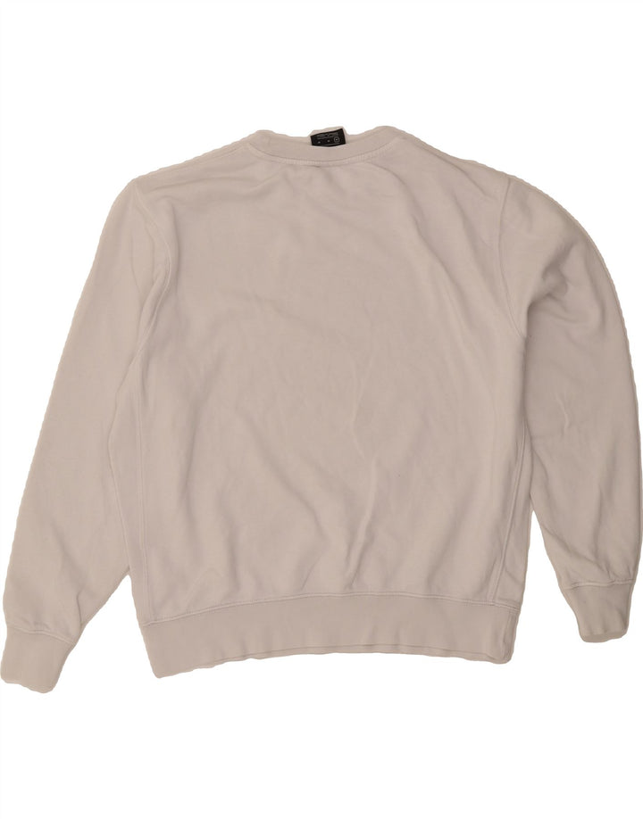 NIKE Womens Oversized Graphic Sweatshirt Jumper UK 14 Medium White Cotton Vintage Nike and Second-Hand Nike from Messina Hembry 