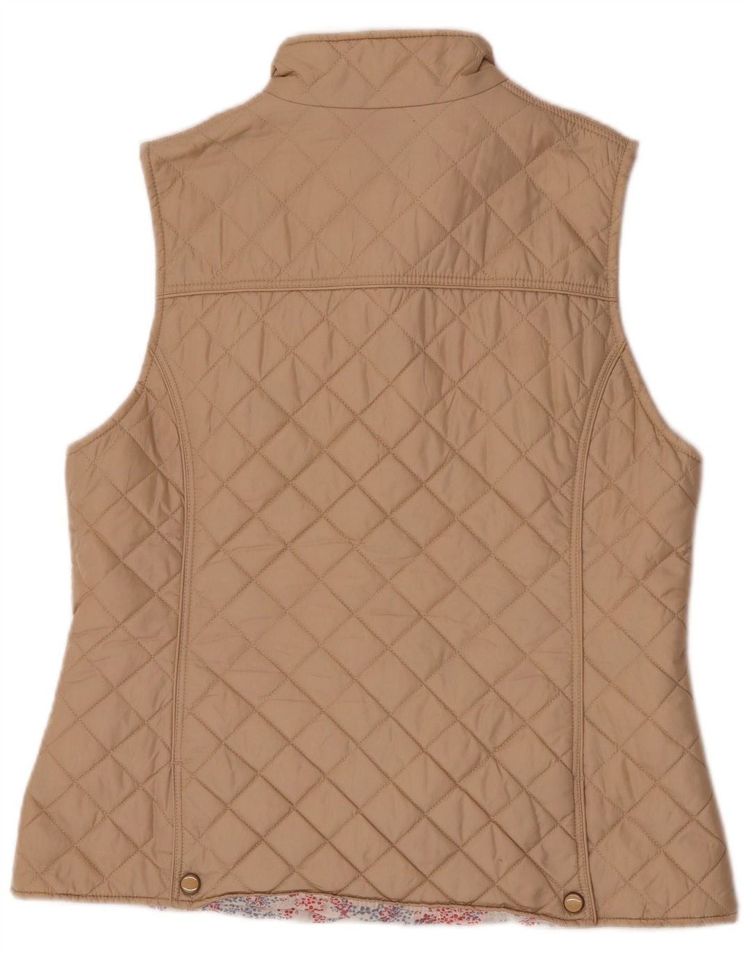 Jack Murphy Womens Quilted Gilet UK 16 Large Beige Nylon