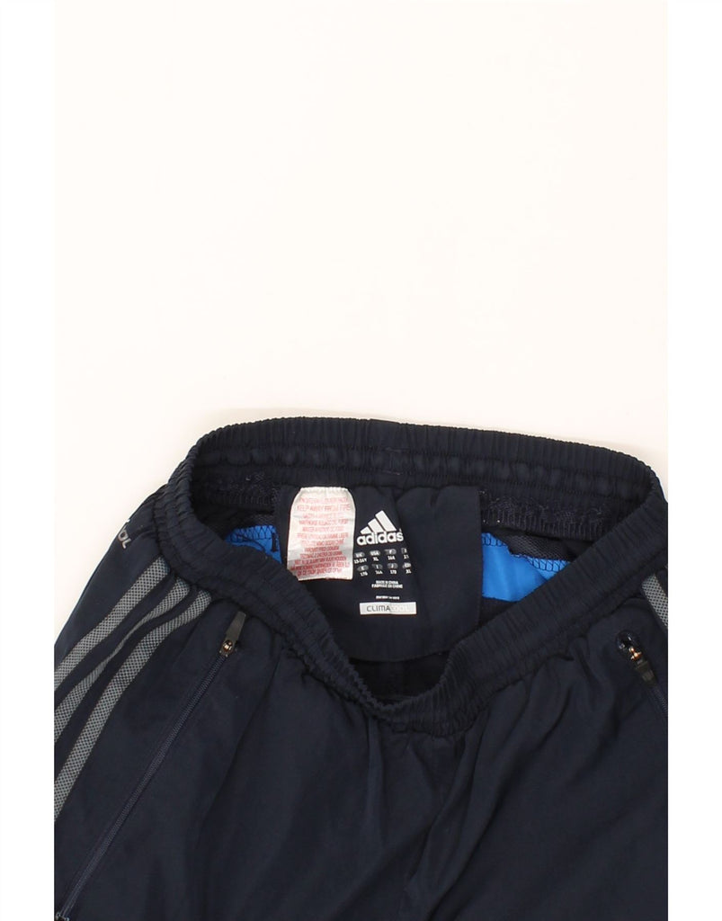 ADIDAS Boys Tracksuit Trousers Joggers 15-16 Years W28 L33 Navy Blue Vintage Adidas and Second-Hand Adidas from Messina Hembry 
