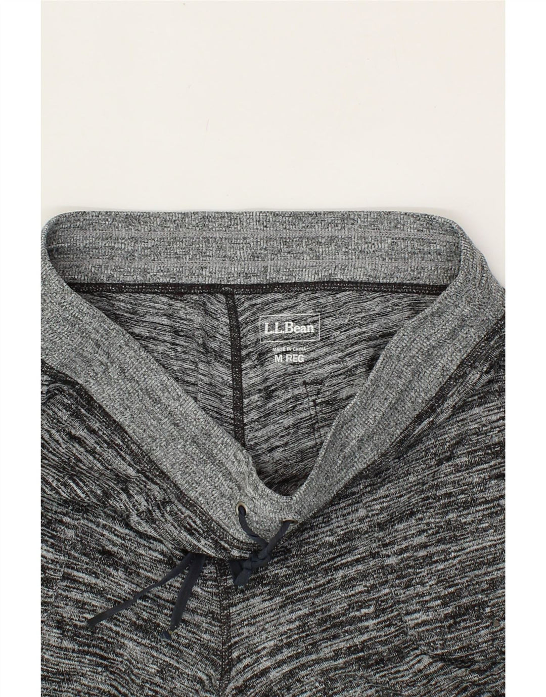 L.L.BEAN Mens Tracksuit Trousers Joggers Medium Grey Flecked Polyester Vintage L.L.Bean and Second-Hand L.L.Bean from Messina Hembry 