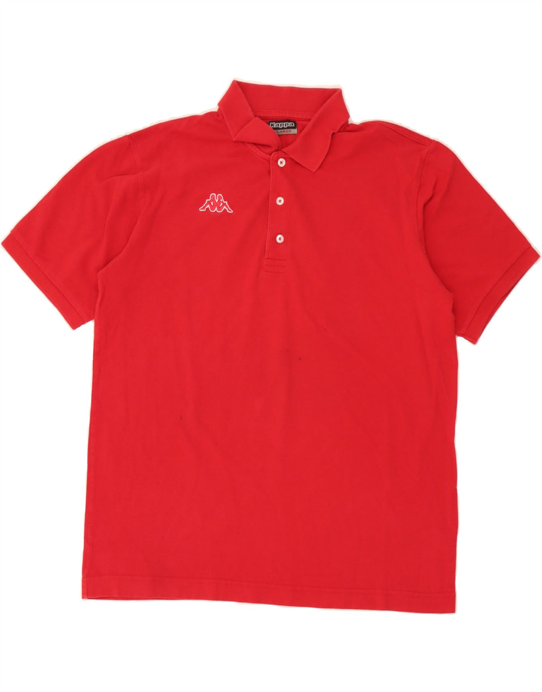 KAPPA Mens Polo Shirt XL Red Cotton Vintage Kappa and Second-Hand Kappa from Messina Hembry 